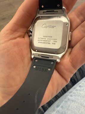 Cartier Santos Men's Santos XL Chronograph Silver Dial Watch